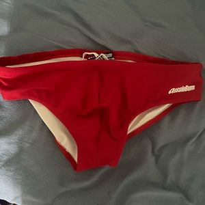 Solid Red Aussiebum Speedo